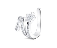 Shining Stars Silver Ear Cuff EC-1176